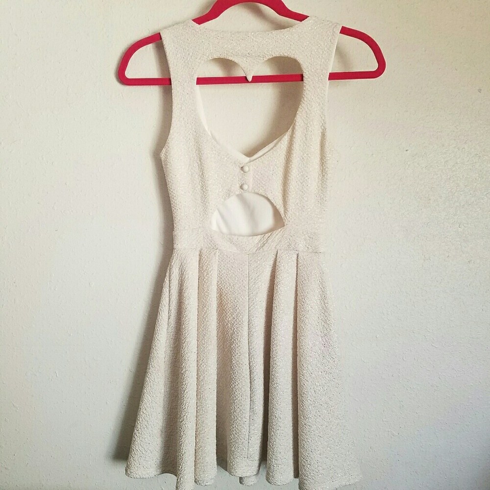 Heart shaped cut-out dress